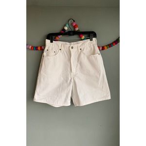 Vtg 90s white hi rise Chic Shorts